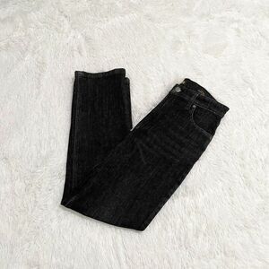 Women Lee High Rise Straight Leg Ankle Denim Jeans in Black Size 28